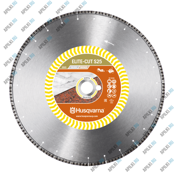 Алмазный диск 400 мм 25.4х20 Husqvarna ELITE-CUT S25 5798114-30