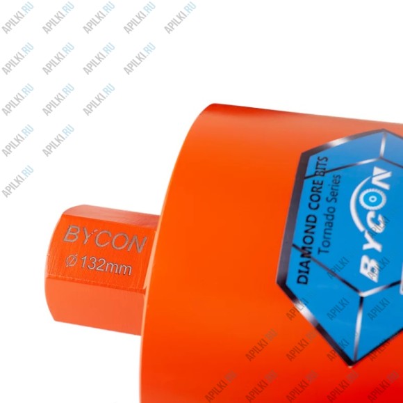 Алмазная коронка 52 мм 450х1-1/4 Bycon Tornado Laser Алмазная коронка 52 мм 450х1-1/4 Bycon Tornado Laser
