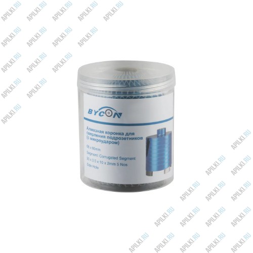 Алмазная коронка 72 мм 70хM16 Bycon для микроудара Алмазная коронка 72 мм 70хM16 Bycon для микроудара