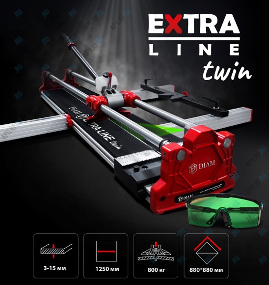 Ручной плиткорез DIAM Extra Line twin 1250L 600122