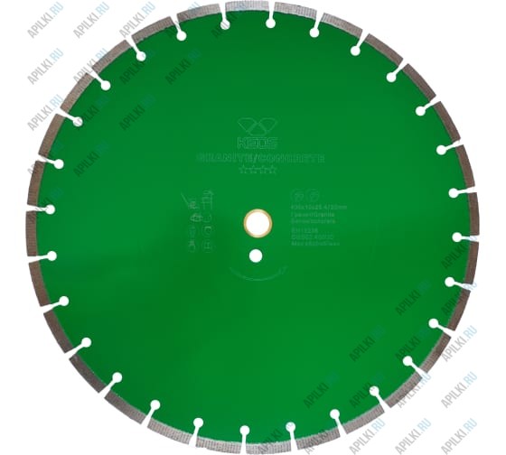 Алмазный диск 400мм 25.4/20 KEOS GRANITE равноудаленный сегментный (гранит\бетон)