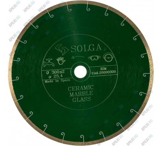 Алмазный диск 300х24.4 Solga Ceramic Marble 20000300