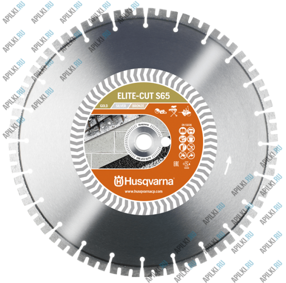 Алмазный диск 450 мм 25,4 Husqvarna ELITE-CUT S65 5798208-50