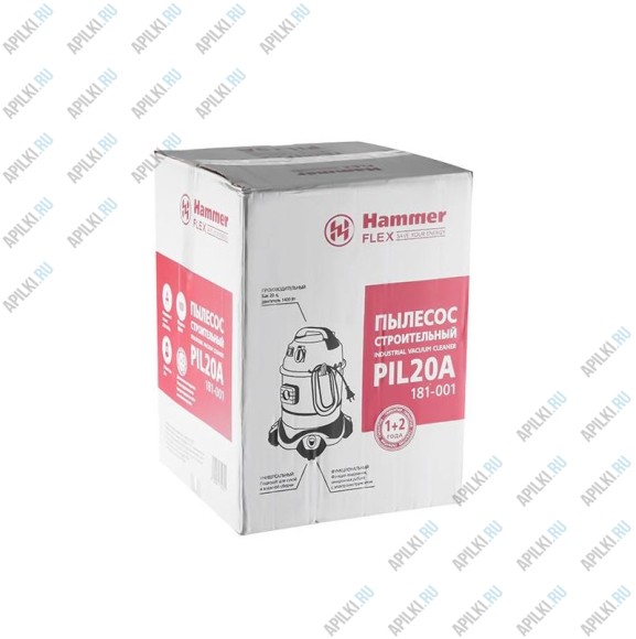 Строительный пылесос HAMMER PIL20A 181-001