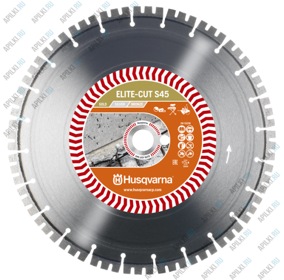 Алмазный диск 300 мм 20,0/25,4 Husqvarna ELITE-CUT S45 5798116-10