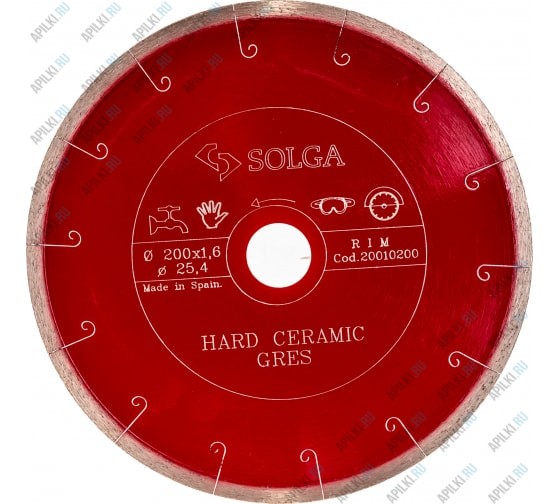 Алмазный диск 180х25.4 Solga Diamant Hard Ceramic 20010180