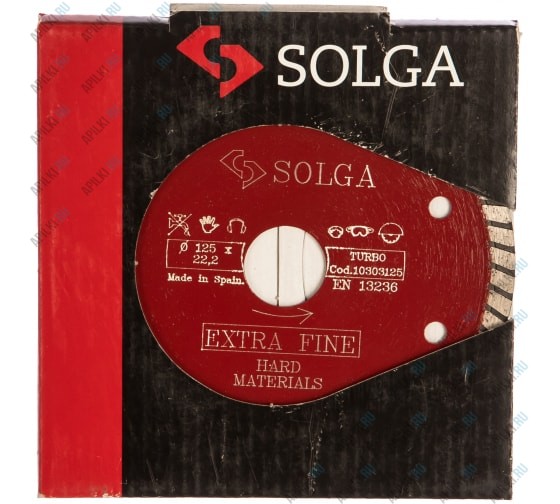 Алмазный диск 125х22,23 Solga Diamant Hard Materials 10303125