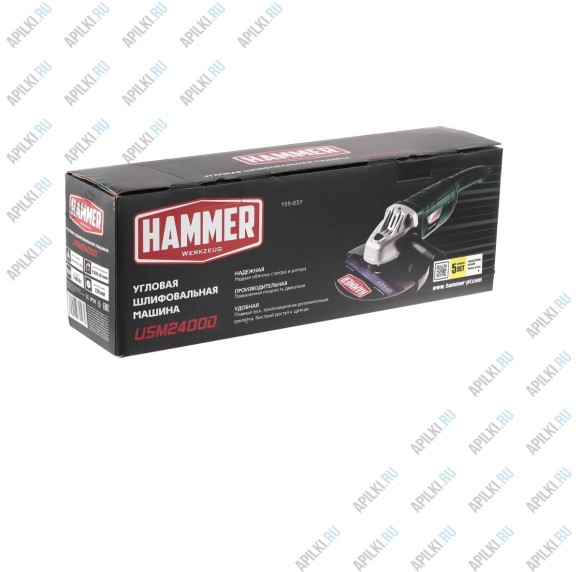 УШМ (болгарка) HAMMER USM2400D 159-037 УШМ (болгарка) HAMMER USM2400D 159-037