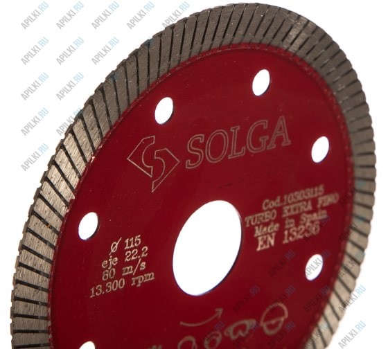 Алмазный диск 115х22,23 Solga Diamant Hard Materials 10303115