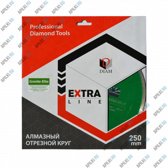 Алмазный диск 250х1,6х7,5х25.4 Diam Granit Elite Extra Line 000202