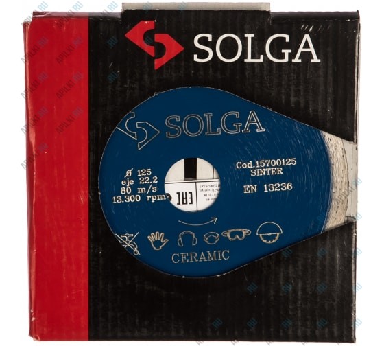 Алмазный диск 125х22.23 Solga Ceramic Marble 15700125 Алмазный диск 125х22.23 Solga Ceramic Marble 15700125
