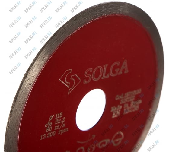 Алмазный диск 115х22.23 Solga Diamant Hard Ceramic 15710115
